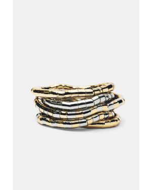 Pull&Bear Lot Bracelets Élastiques Métallisés