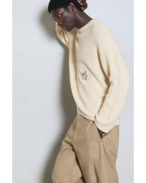 Pull&Bear Geborduurde Trui - Naturel