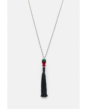 Pull&Bear Collana Pesce Con Nappina - Nero