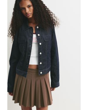 Pull&Bear Minirok Met Vouwen - Bruin