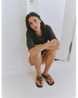 Pull&Bear Sandales Plates Cuir - Multicolore