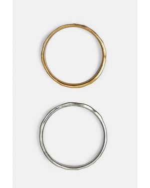 Pull&Bear Lot De 2 Bracelets Texturés - Blanc