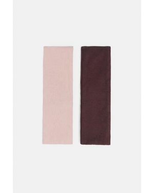 Pull&Bear 2-Pack Brede Haarbanden - Roze
