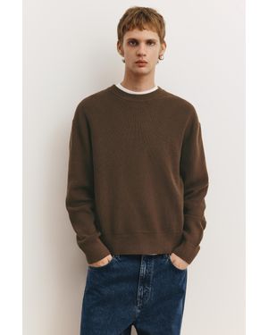 Pull&Bear Pullover Girocollo - Marrone