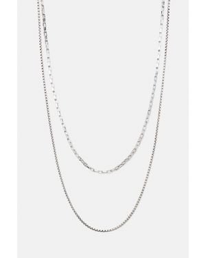 Pull&Bear Set Di 2 Collane - Bianco