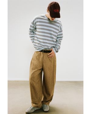 Pull&Bear T-Shirt À Rayures Manches Longues - Neutre