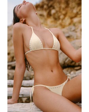 Pull&Bear Top Bikini Borchie - Marrone