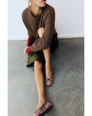 Pull&Bear Ballerines À Carreaux - Noir