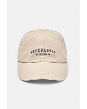 Pull&Bear Cappello Ricamo Monaco - Neutro