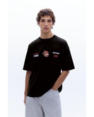 Pull&Bear Maglietta Disney X F1 Mickey Motors - Nero