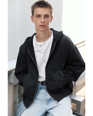 Pull&Bear Stwd Jack Met Capuchon En Rits - Zwart