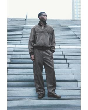 Pull&Bear Joggingbroek Van Imitatiesuède - Blauw