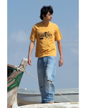 Pull&Bear T-Shirt Camarón San Fernando - Blauw