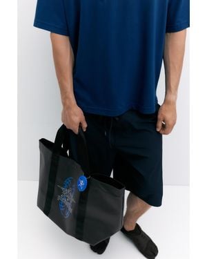 Pull&Bear Borsa Shopper Pleasures - Blu