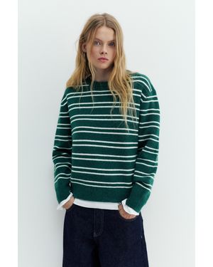 Pull&Bear Pull Rayures - Vert