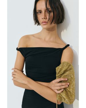 Pull&Bear Clutch Dorata - Nero