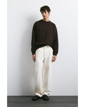 Pull&Bear Regular Straight Jeans - Zwart