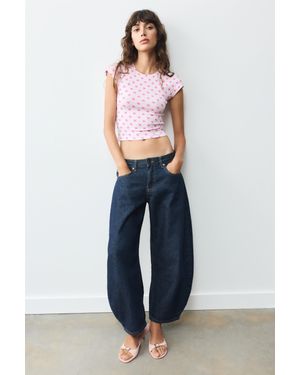 Pull&Bear Leren Sandalen Met Hak En Gesp - Roze