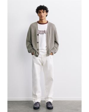 Pull&Bear Pantaloni Dritti - Bianco