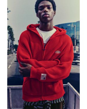 Pull&Bear Maglia Rossa Con Cappuccio Dickies - Rosso