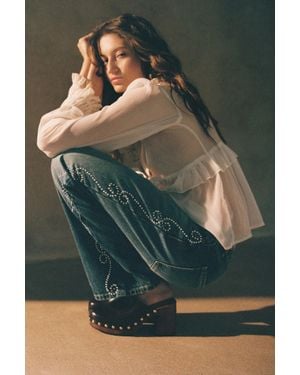 Pull&Bear Muiltjes Met Studhak - Blauw