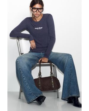 Pull&Bear Schoudertas Met Gespen - Zwart
