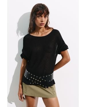 Pull&Bear Pull Rustique - Noir