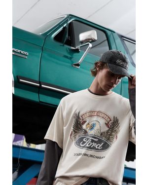 Pull&Bear Maglietta Ford Maniche Corte - Verde