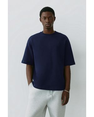 Pull&Bear Felpa A Maniche Corte - Blu