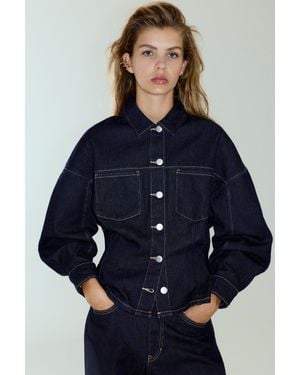 Pull&Bear Chemise En Jean Cintrée - Bleu