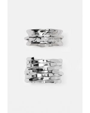 Pull&Bear 2-Pack Ringen Met Structuur - Grijs