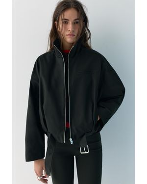 Pull&Bear Bomber A Palloncino - Nero