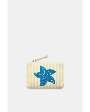 Pull&Bear Portemonnee Met Strepen En Ster - Blauw