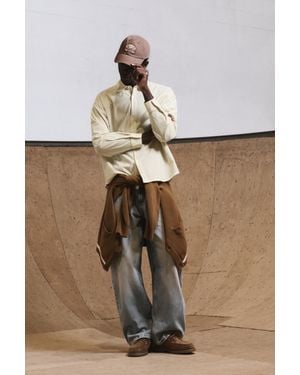 Pull&Bear Camicia A Righe A Maniche Lunghe - Neutro