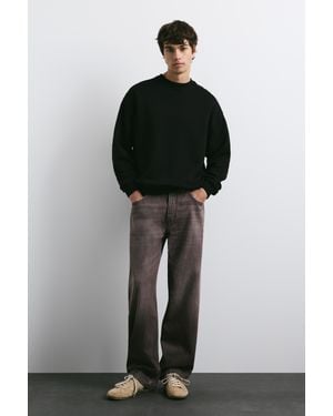 Pull&Bear Regular Straight Jeans - Zwart