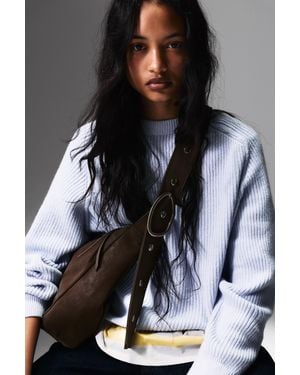 Pull&Bear Schoudertas Met Gesp - Zwart