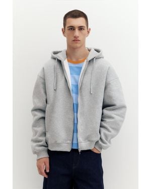 Pull&Bear Sweat À Capuche Zippé - Gris