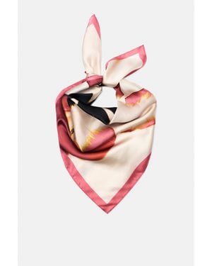 Pull&Bear Foulard Fleuri - Rose
