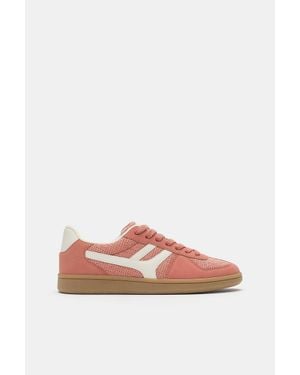 Pull&Bear Retro Canvas Sneakers - Roze