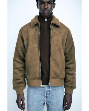 Pull&Bear Gecombineerd Jack Met Dubbele Zijde - Bruin