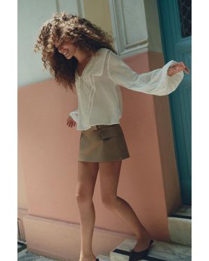 Pull&Bear Jupe Culotte Cargo - Vert