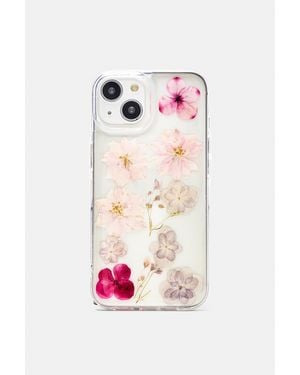 Pull&Bear Coque Iphone Fleurs - Blanc