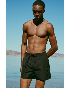 Pull&Bear Costume Da Bagno Basic - Nero