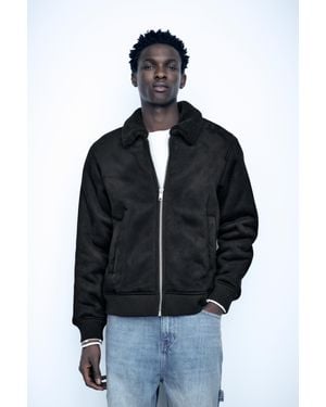 Pull&Bear Dubbelzijdig Gecombineerd Jack - Zwart