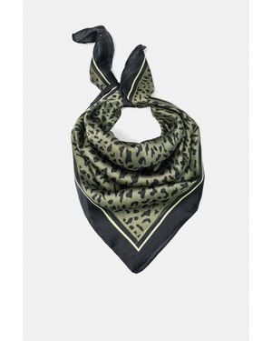 Pull&Bear Bandana Leopardata - Verde