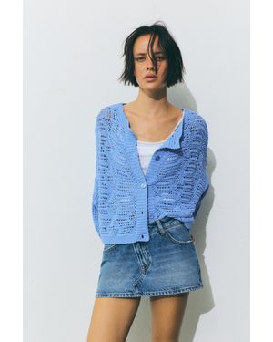 Pull&Bear Cardigan - Blu