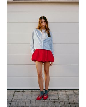 Pull&Bear Minigonna A Palloncino Rossa - Rosso