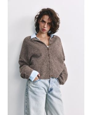 Pull&Bear Cardigan - Marrone