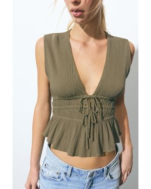 Pull&Bear Top - Verde
