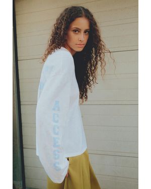 Pull&Bear T-Shirt Regular Graphique - Blanc